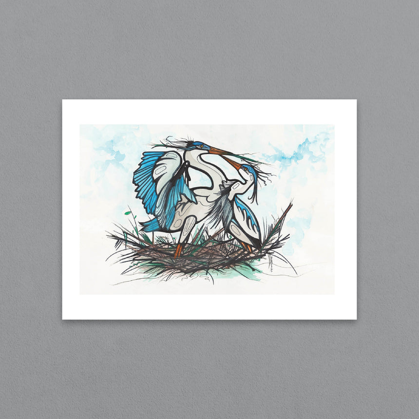 Blue Heron Pair