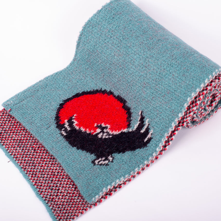 Wool Scarf with Eagle