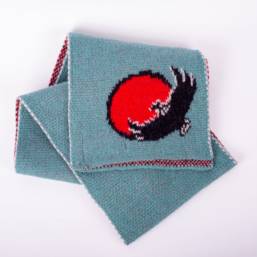 Wool Scarf with Eagle