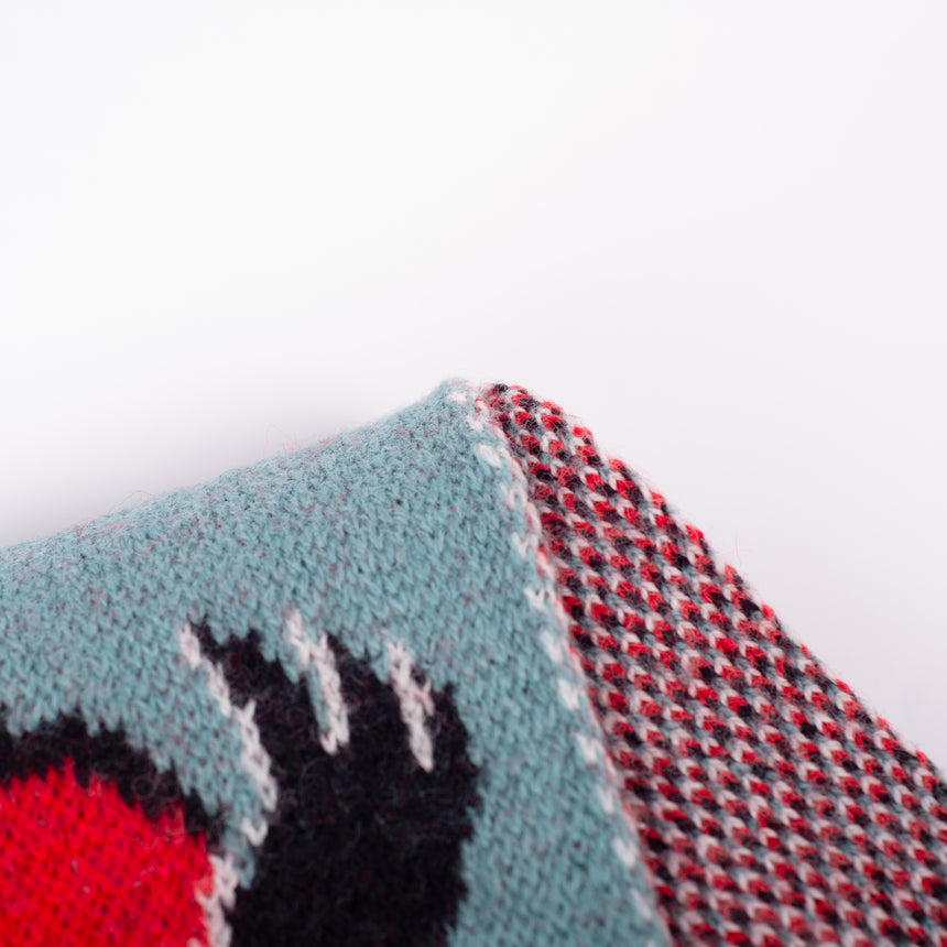 Wool Scarf with Eagle