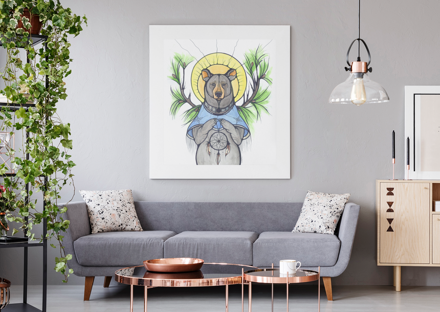 Bear Medicine with Jackpine Art Print