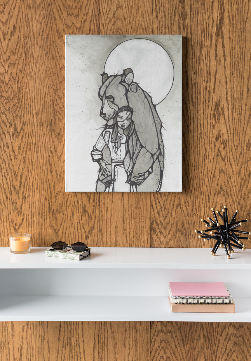 Bear Woman Art Print