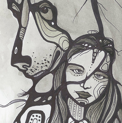 Bear Woman Art Print