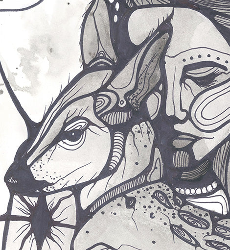 Deer Women Art Print