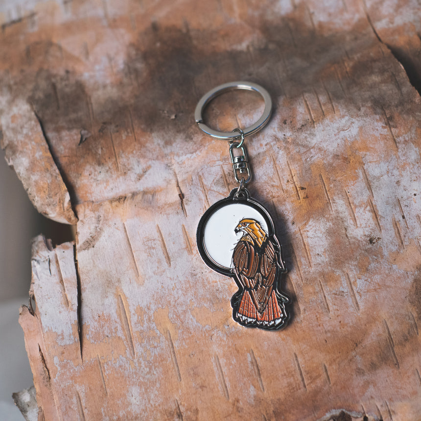 Red Tailed Hawk Keychain