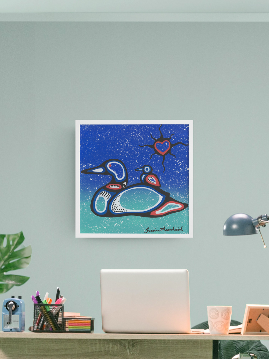 Mother Loon Art Print