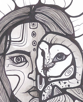 Owl Woman Art Print