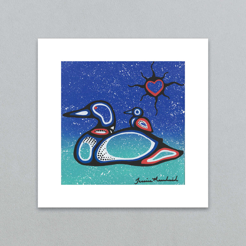 Mother Loon Art Print