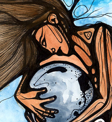 Sky Woman Canvas Print