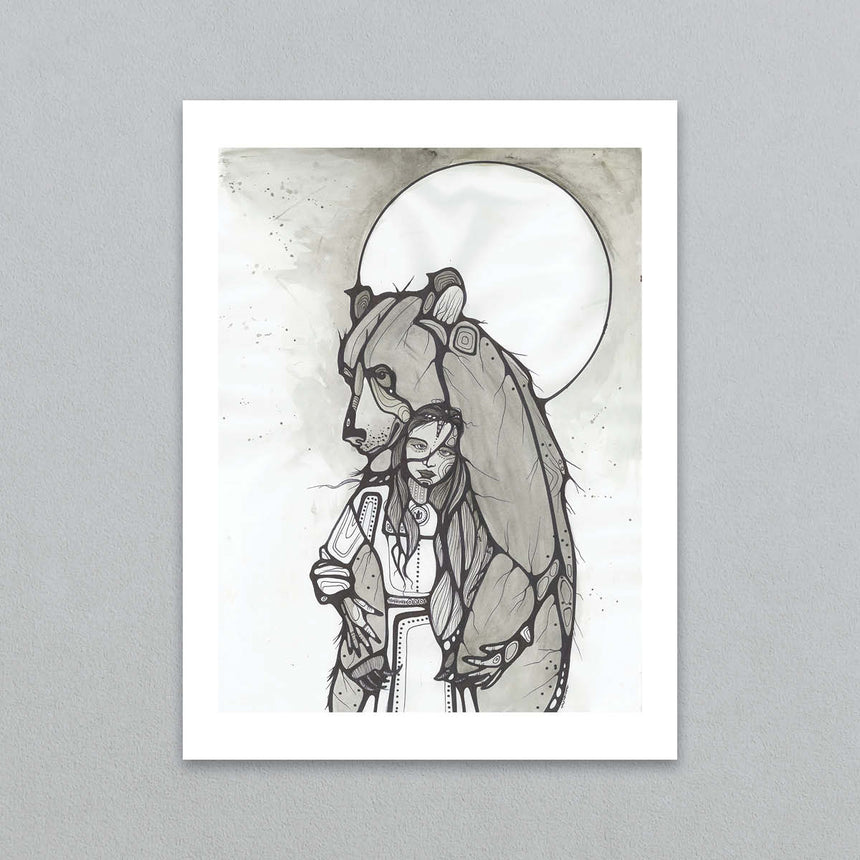 Bear Woman Art Print