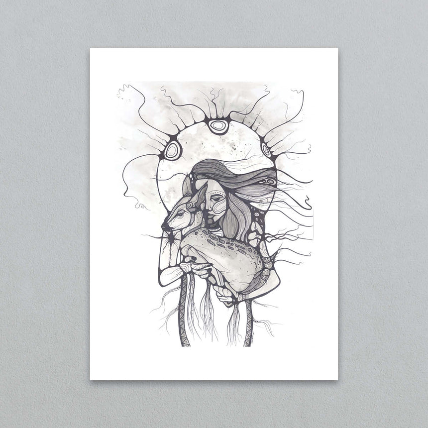 Deer Women Art Print