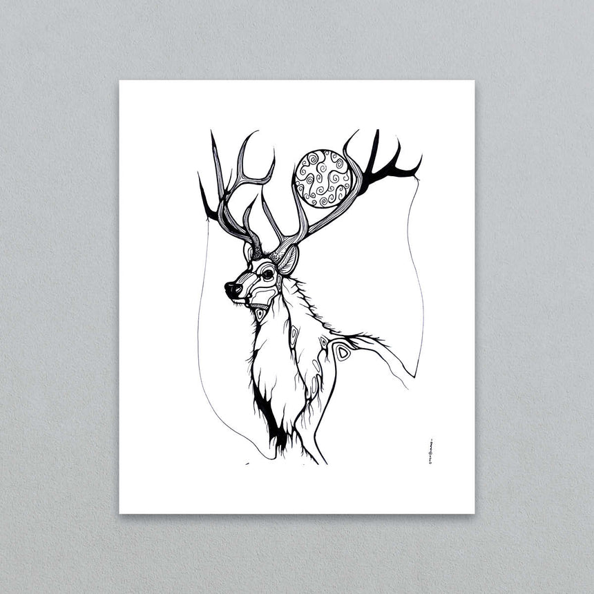 Elk Art Print
