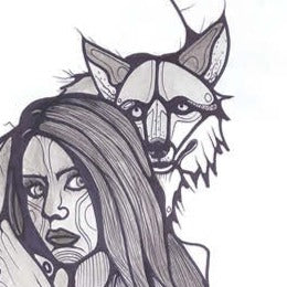 Fox Woman Art Print