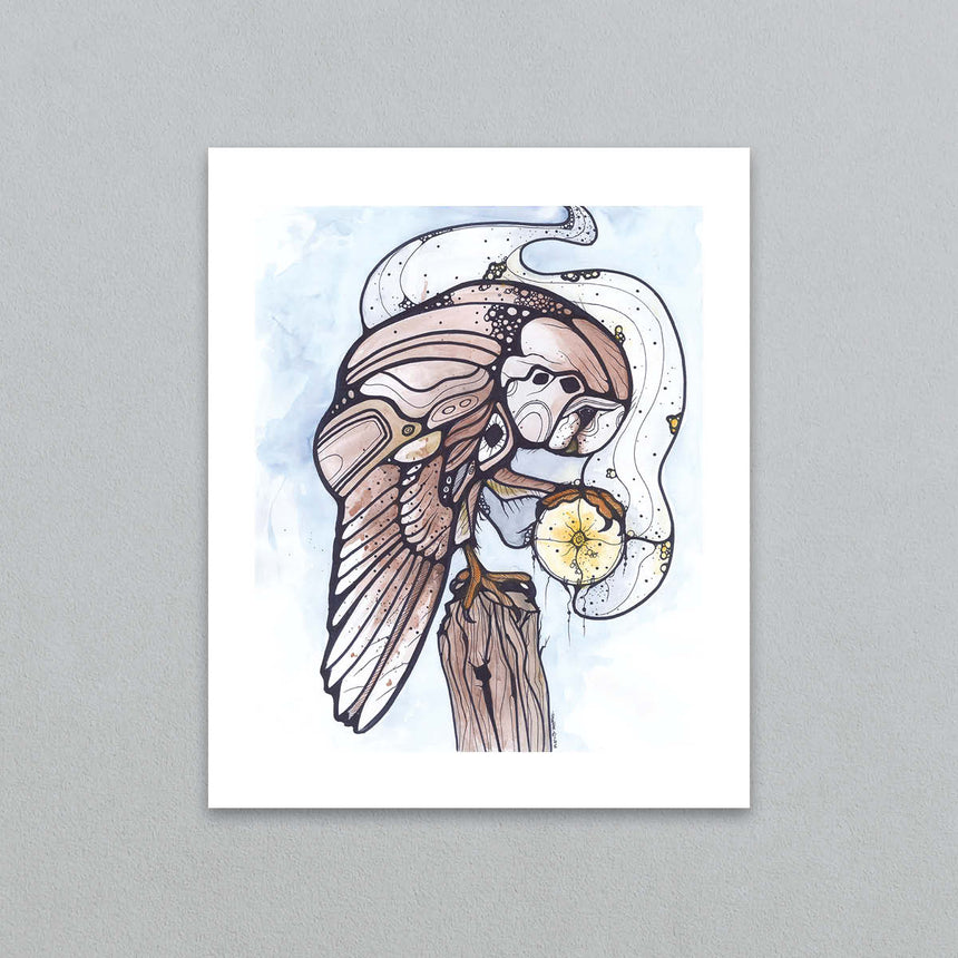 Owl Energy Art Print
